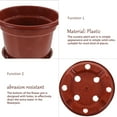 thumbnail image 5 of 10 Pcs Plant Indoor Pots Houseplants Live Grow Cactus Plastic Containers Flower Flowerpot Planter, 5 of 6