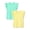 Mint Green & Light Yellow, variant on Sedormi Girls 2-Pack Basic Crew Neck Flutter Sleeve T-Shirts Heather Grey and Pink Heathered Cotton Soft Breathable Casual Tops Size 16