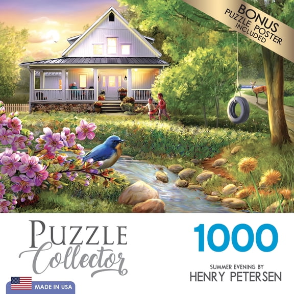 RoseArt Puzzle Collector 1000-Piece Summer Evening Jigsaw Puzzle