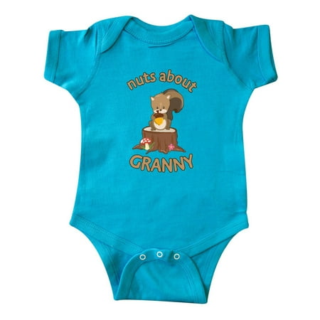 

Inktastic Nuts About Granny Gift Baby Boy or Baby Girl Bodysuit