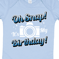 thumbnail image 4 of Inktastic Oh Snap Its My Birthday with Camera and Sparkles White Boys or Girls Baby Bodysuit, 4 of 5