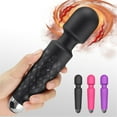 thumbnail image 2 of RULWUCK handheld personal massager, a cordless charging full body massager with 20 modes, powerful motor - magical recovery effect for men's and women's bodies, neck, back, and shoulders,Purple, 2 of 9