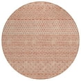 thumbnail image 2 of Addison Rugs Chantille Indoor/Outdoor Transitional Stripes Salmon Washable Round Rug, 8' x 8', 2 of 6