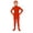 Orange, variant on Breezora Big Kids All in One Spandex Jumpsuit Stage Performance Full Cover Zipper Bodysuit Unisex Dance Costume 160 Size Orange