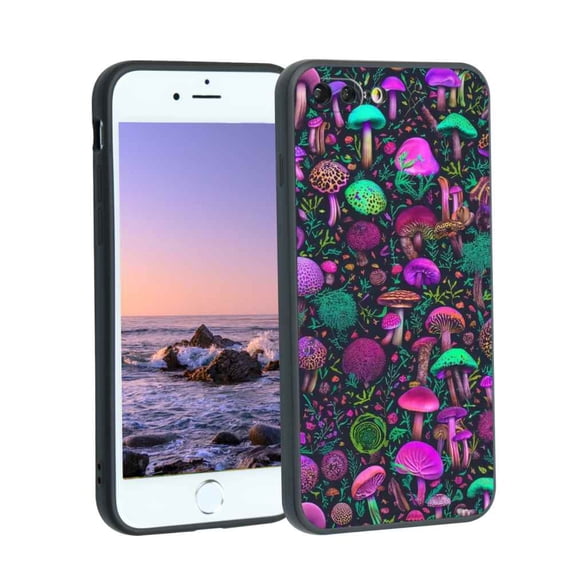 Shrooms-Mushrooms-3 Phone Case, Degined for iPhone 8 Plus Case Men Women, Flexible Silicone Shockproof Case for iPhone 8 Plus