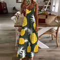 thumbnail image 3 of Lunarable Pineapple Fine Art Sleeveless Dress Summer Dress Woman 2025, 3 of 7