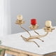 thumbnail image 2 of Candelabro de hierro de 3/5 velas, portavelas con forma de flor, soporte para velas Los 41x25x11CM, 2 of 8