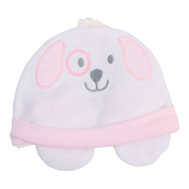 Set Baby Creysi Niña 0-3 Meses Gorro y Manoplas Bordado Rosa 3 Piezas