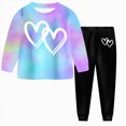 thumbnail image 2 of TOWED22 Little Boys Girls Pajamas Sets Graphic Toddler Pjs Cotton Kids Sleepwear Fall Winter 3 6 9 12 18 24 Months 2 3 4 5 6 7 8 9 Years(Blue,5-6 Y), 2 of 6