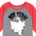 thumbnail image 3 of Instant Message - Scary Cool Ghost Boo Yeah - Toddler & Youth Raglan Graphic T-Shirt, 3 of 7