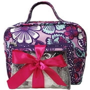 Modella Travel Set, Purple Floral, 6 pc