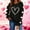 Black, variant on Vetsdori Womens Valentine Sweatshirts Pullover Tops Valentine's Days Casual , Crew Neck Love Heart Sweatshirts for Women
