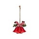 thumbnail image 3 of Adornos de campana de Navidad, decoración colgante para el árbol de Navidad Campana de 2 trompetas roja, 3 of 9