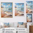 thumbnail image 4 of Designart "Seashore Remembrance I" Beach Floater Framed Canvas Art Print, 4 of 5