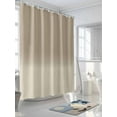 thumbnail image 3 of Beige Brown Ombre Extra Long Shower Curtain Set, Waterproof Shower Curtains for Bathroom, Abstract Modern Art Gradient Washable Fabric Cloth Bath Curtain for Bathtub with Hooks 72x96 Inches, 3 of 6