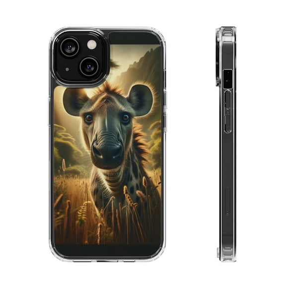 DistinctInk Hybrid (Acrylic / TPU) Clear Slim Fit Case for Apple iPhone 12 (6.1" Screen) - "Captivating Wildlife: Breathtaking Animals in Untamed Natural Landscapes"