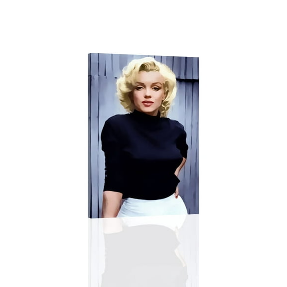 Marilyn Monroe Blue Sweater- CANVAS OR FINE PRINT WALL ART