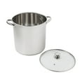 thumbnail image 5 of Mainstays Stainless Steel 12-Quart Stock Pot with Glass Lid, Induction Compatible, Stainless Steel, Dishwasher Safe, 5 of 15