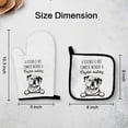 thumbnail image 5 of diraou English Bulldog Gifts Oven Mitts and Pot Holders Sets, English Bulldog Kitchen Decor Accessories, English Bulldog Decor Heat Resistant Oven Gloves Hot Pads for Kitchen Cooking Baking Grilling, 5 of 6