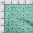 thumbnail image 1 of oneOone Viscose Chiffon Fabric Check|Leaves & Rose Floral Print Fabric BTY 42 Inches Wide, 1 of 4