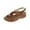 Brown, variant on Women's Summer New Large Size Buckle Set Foot Hollow-out Casual Comfortable Sandals Summer Sandals for Women Black 38