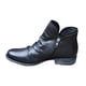 thumbnail image 2 of Zapatos de mujer Retro Color sólido Tacón bajo Cremallera Moda Botas cortas de cuero Wmkox8yii  shkj241, 2 of 5