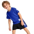 thumbnail image 5 of Linfrsh Boys Sets Toddler Boys Sport Practice Set 2 Piece Soccer Knit Jersey Tee Stretch Waist Shorts(Dark Blue,8-9 Years), 5 of 5
