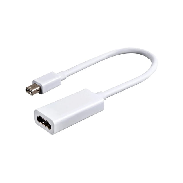 Adaptador conversor Mini DisplayPort a HDMI 15 cm blanco