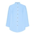 Women's Button Down Shirts Casual Loose Long Sleeve Collared Blouses