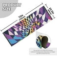 thumbnail image 5 of Yayeee Runner Rug for Bedroom 2'x6' Machine Washable Hallway Non Slip Mat, Purple Wavy Plaid, 5 of 8