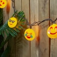 thumbnail image 2 of 10 Emoji Clear Summer Patio String Lights - 8.5 ft Black Wire, 2 of 4