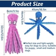 thumbnail image 2 of Juego de 2 juguetes de pulpo para perros, juguetes chirriantes para perros, juguete de peluche para perros pequeños y medianos, 2 of 5