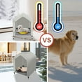 thumbnail image 2 of Heated Elevated Dog House for Small Dogs - with 9-Level Adjustable Heating Pad, Timer Function, Raised Off-Ground Design for Ventilation & Anti-Moisture, Keep Pets Warm in Winter Cold, 2 of 6