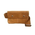 thumbnail image 2 of Tan Genuine leather belt shoulder wallet bag waist pocket pouch style hip bag Vintage fanny pack, 2 of 6