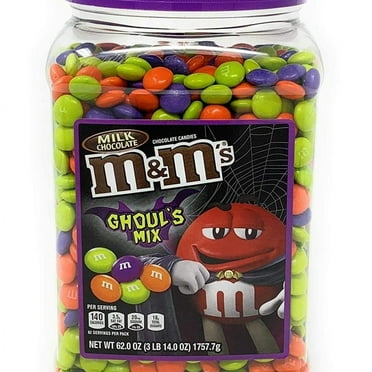 MandMs Ghouls Mix Green Purple Orange Halloween Milk Chocolate Candy 62 Oz.