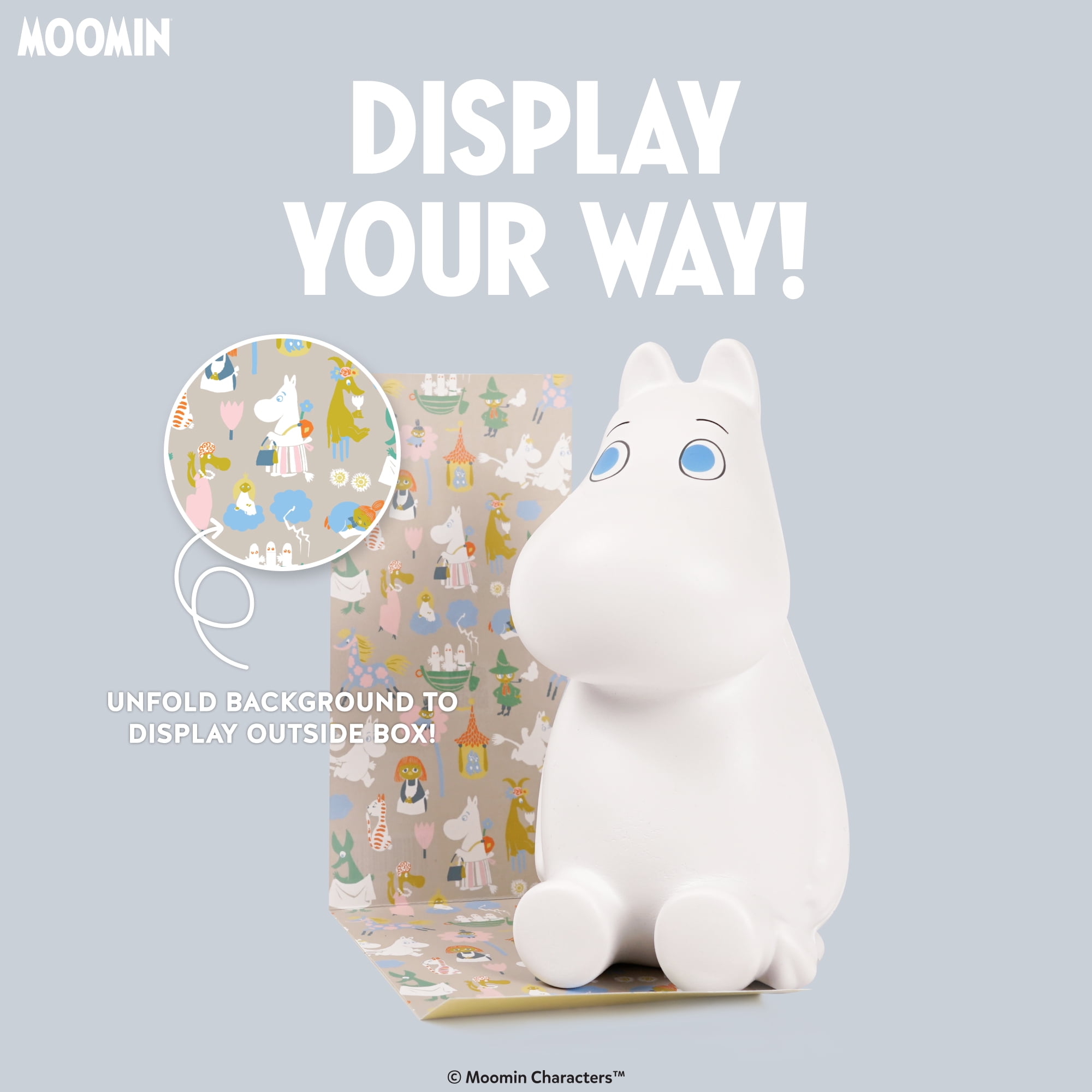 Hamee Moomin Squishy Toy Collectible Slow Rising Cute SquiSHU Jumbo Birthday Gift, Party Favors, Stress Relief