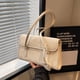 thumbnail image 2 of Bolso de nicho estilo francés para mujer, nuevo estilo 2025, bolso de hombro con textura de alta gama, elegante bolso de mano tipo baguette de color sólido, bolso de mano debajo del brazo., 2 of 5