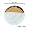 thumbnail image 2 of Posavasos elegantes para tazas de café y té, protección perfecta para la mesa, elegantes posavasos de cerámica con mármol dorado, 2 of 7