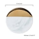thumbnail image 2 of Posavasos elegantes para tazas de café y té, protección perfecta para la mesa, elegantes posavasos de cerámica con mármol dorado, 2 of 7