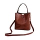 thumbnail image 1 of Bolsos de PU para mujer, bolso tipo cubo, bolsos de negocios, bolso con asa superior, gran capacidad marrón jinwen bolsos cruzados de mujer, 1 of 8