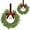 Green*2, variant on JEWLALO 2 Pack Mini Christmas Wreaths, Bow Ribbon Cedar Red Berry, Mini Christmas Wreaths for Cabinets, Small Window, Door, Farmhouse Xmas Party Decorations, Instant Festive Charm