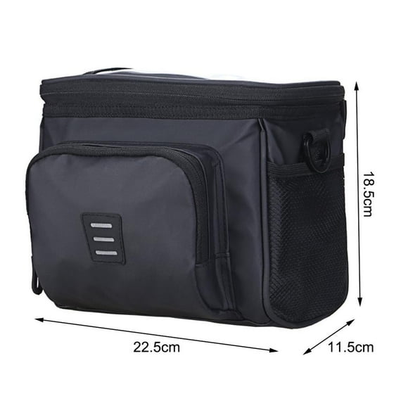 Wosthever Bolsa delantera plegable para bicicleta en nombre de la conducción, bolsa para bicicleta eléctrica, bolsa para manillar delantero de bicicleta Ciclismo Wosthever OD008769-00
