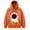 Orange, variant on Halloween Pet Pouch Hoodie Men Women Long Sleeve Cute Graphic Loose Hooded Sweatshirt Pullover Tops Dog Cat Carrier Hoodie