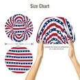 thumbnail image 5 of Rateoe Stars And Stripes Pattern Silk Satin Hair Bonnet for Sleeping, Adjustable Sleep Cap Turban for Women , Curly Straight Hair Long Large Braid, 5 of 6