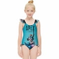thumbnail image 3 of Apex Legends Lifeline Girls Swimsuit Ruffle One-piece Beachwear Kids Cute Swimwear Summer Bathing Suit 8-10Y（130cm）, 3 of 8