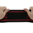 thumbnail image 5 of Unique Bargains 1 Pair Comfortable Wristbands 19.88"x3.35" Wristbands for Sport Black Red, 5 of 6