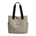 thumbnail image 1 of Bolsa de viaje de hombro de gran capacidad Moda casual Portátil Elegante para el trabajo (Caqui) Ehuebsd  Para Estrenar, 1 of 6
