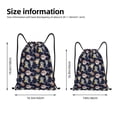 thumbnail image 2 of Lsque Sharks In Sunglasses Print Drawstring Backpack Bag Sport Gym Sackpack Cinch Bags Drawstring Bags Draw String Sport Bag-Medium, 2 of 6