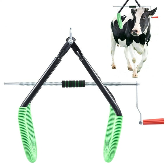 2204lbs Load Steel Heavy-Duty Cattle Lifter with Adjustable Pitch Triangular Support Stand Up Assist
