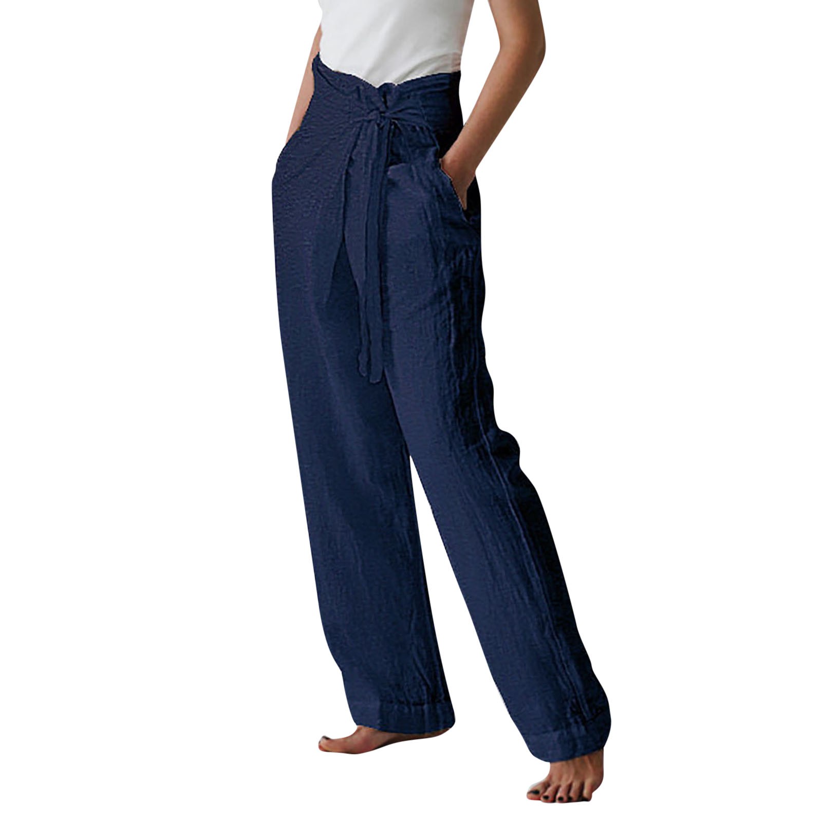 gvdentm Spongebob Squarepants Movie Women's Linen Blend Straight Leg